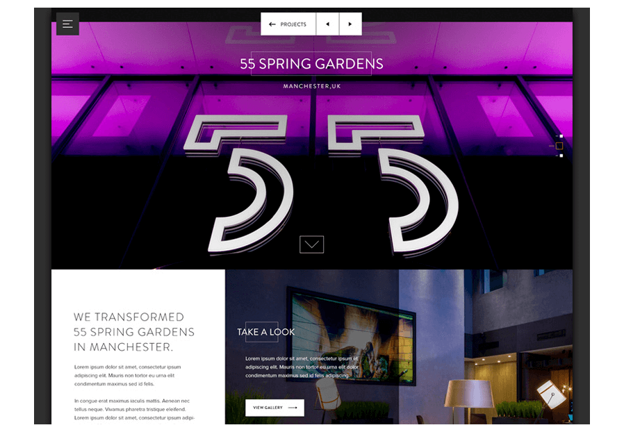 Sweramingo created the website for construction company ARCO to present their services